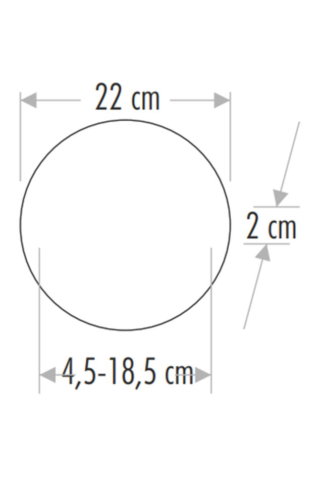 Led Panel Ayarlı  Yuvarlak Bk Sa 35w 3000k 3200lm 2.8-18.5mm X-Plus (20ad)